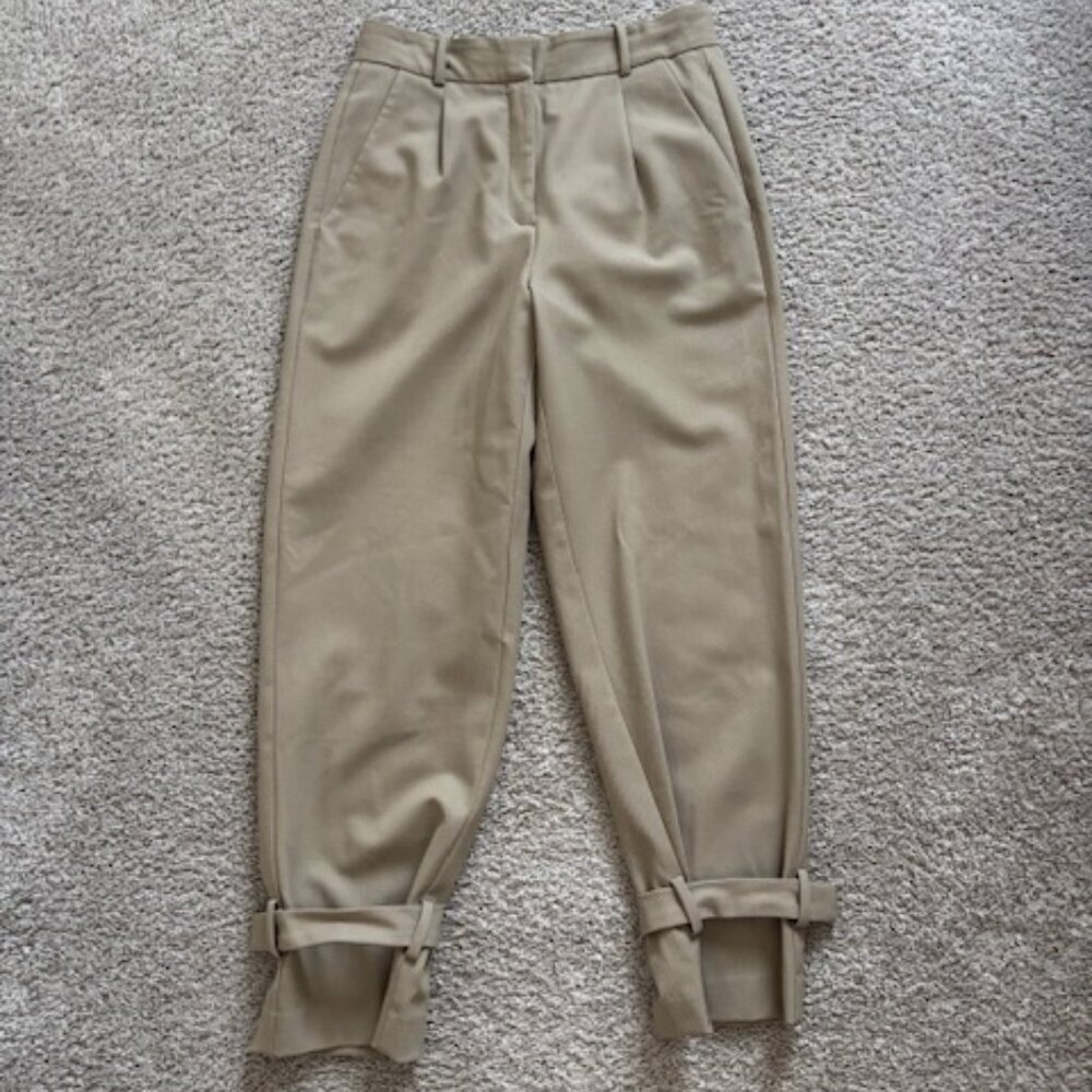 Aritzia Babaton Wool Lalonde Pants in Taupe size 4 - Picture 5 of 10